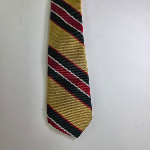 Vintage Repp Stripe Tie by Reis for Dayton’s Northbriar Shop Gold 4.25” Wide - Picture 5 of 7
